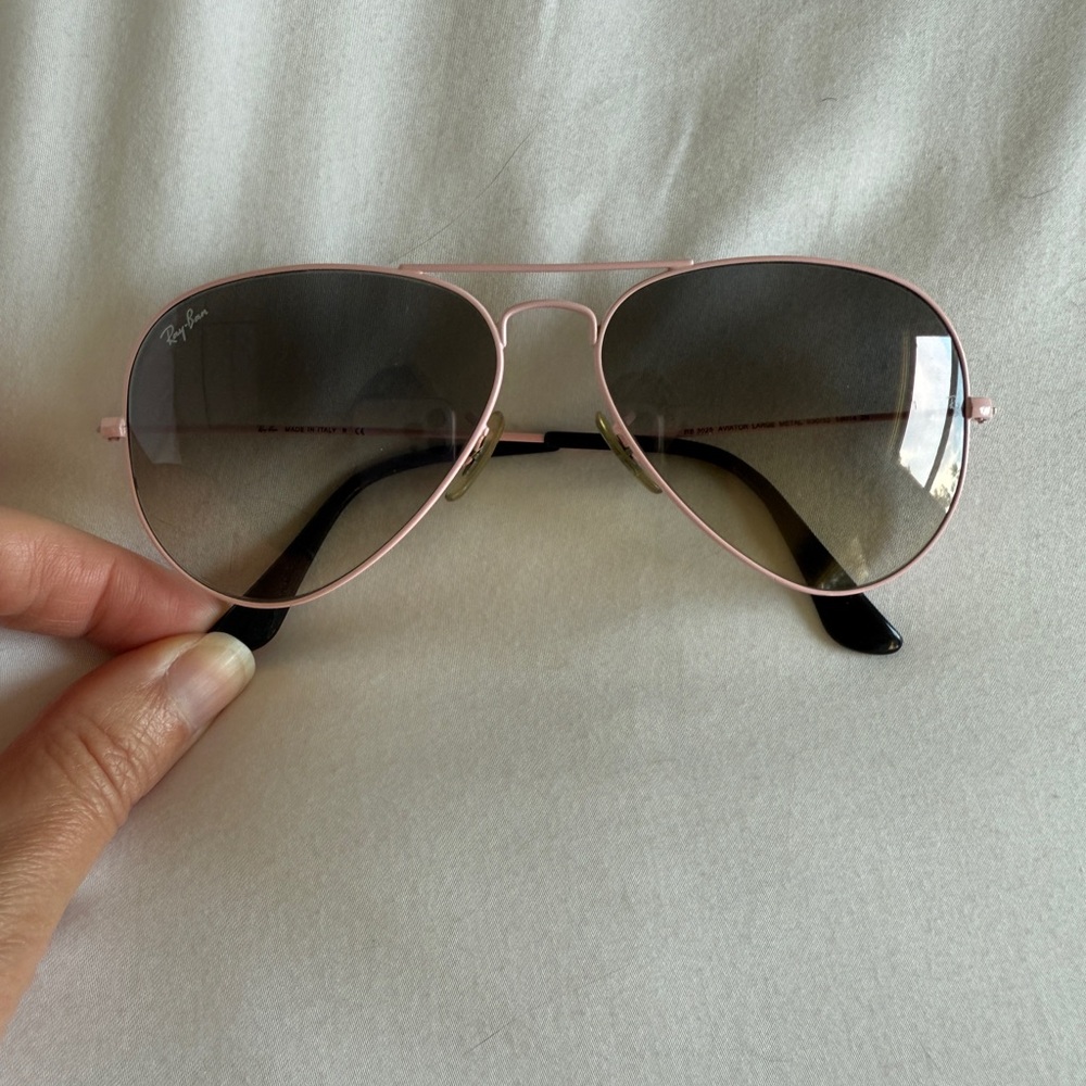Ray-Ban Pink Aviator Sunglasses 3025